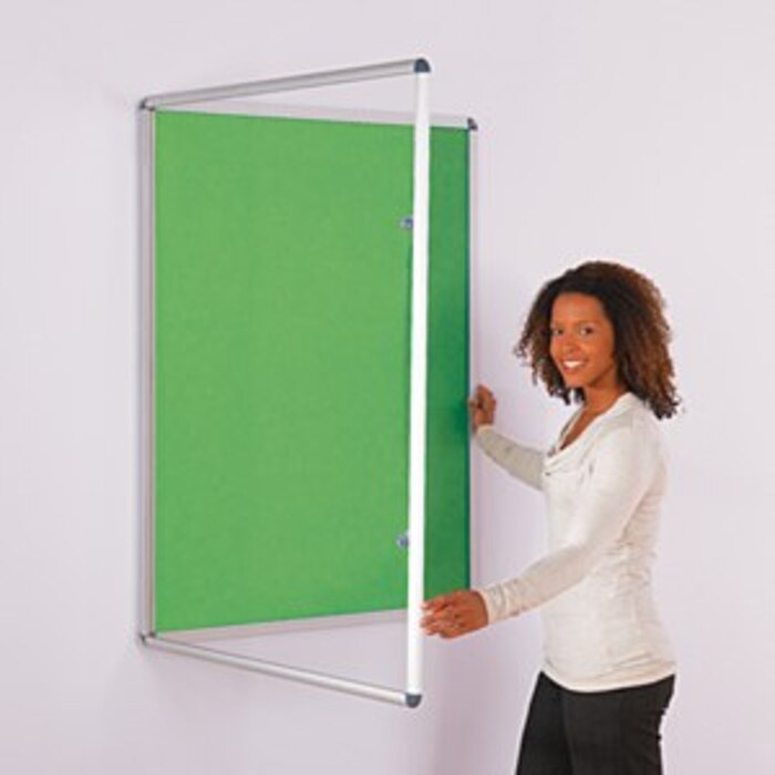 ColourPlus Tamperproof Noticeboard 900x900mm Apple