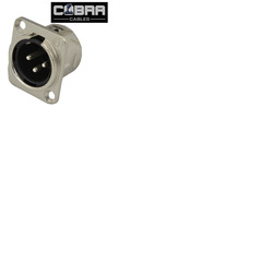 XLR Panel Socket Male 3 Pin