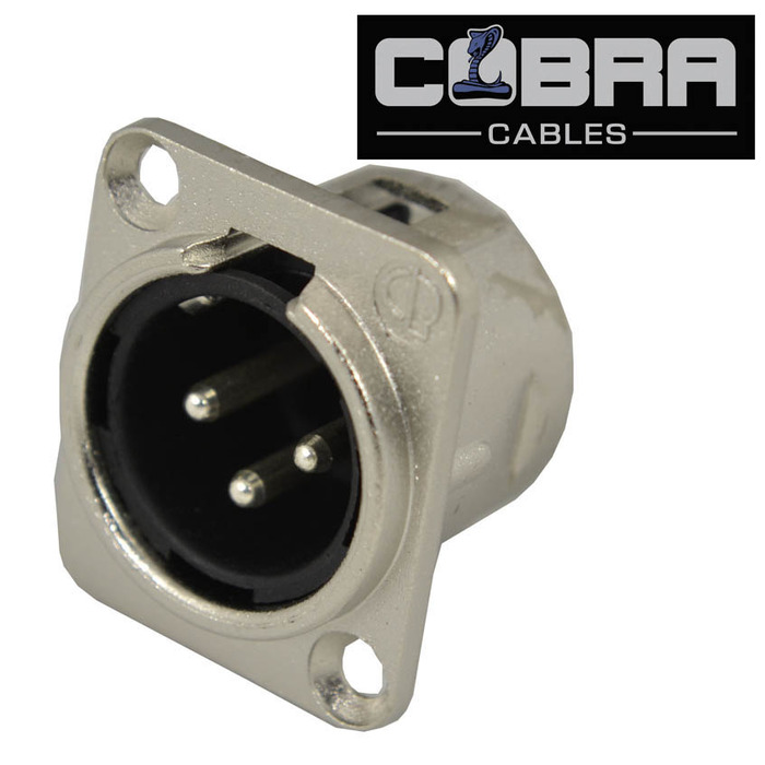 XLR Panel Socket Male 3 Pin