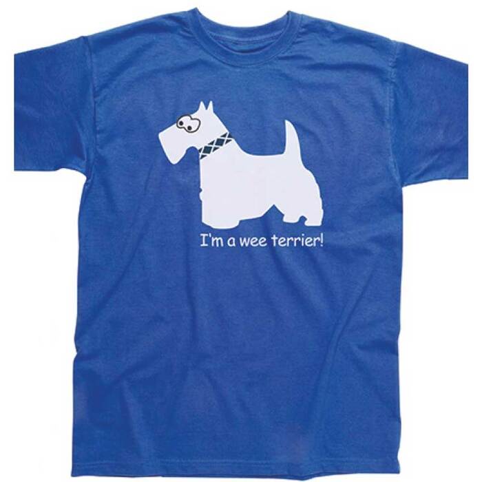 Wee Terrier Blue Childrens T