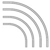 Doughty Rail Curve R60 Aluminium