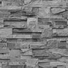 Slate Stone Wallpaper Charcoal Muriva J274