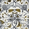 Emma J Shipley Animalia Extinct Wallpaper Gold W0100