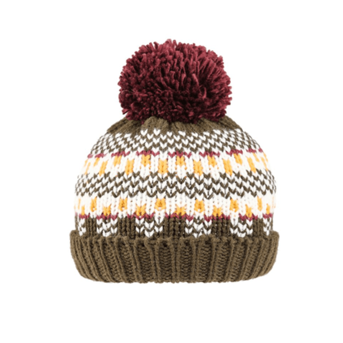 Boys Felly Knitted Bobble Hat - Olive