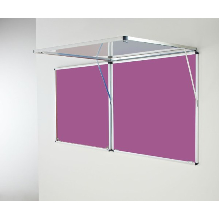 Eco-Sound Top-Hinged Corridor Tamperproof Blazemaster Noticeboard (*Supplied in 2 parts)