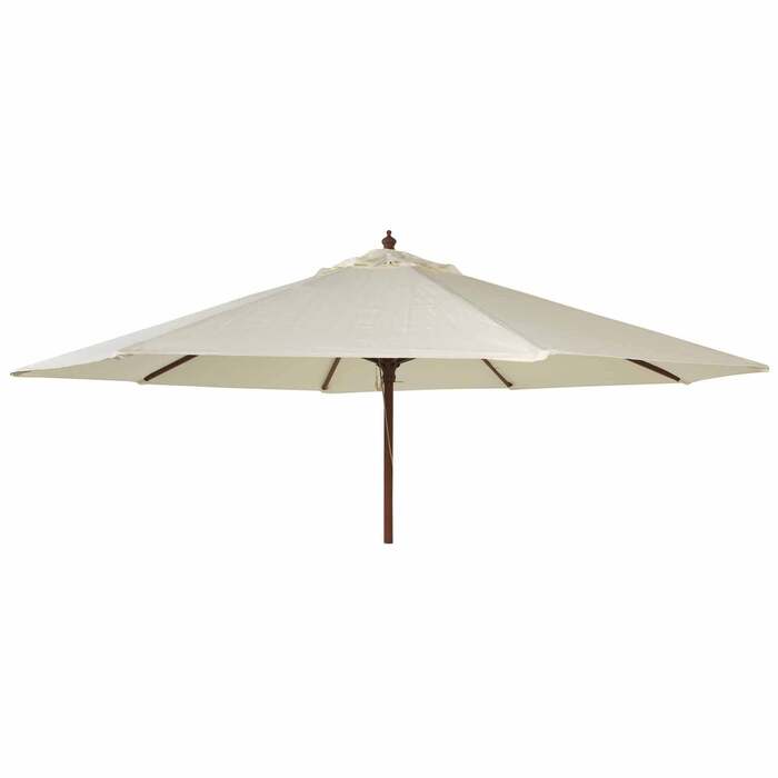 Alexander Rose 2.7m Hardwood Round Garden Parasol