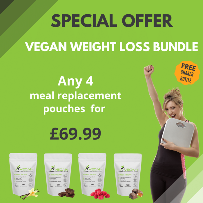 Vegan Weight Loss Bundle | 4 Meal Replacement Pouches - Save over £30