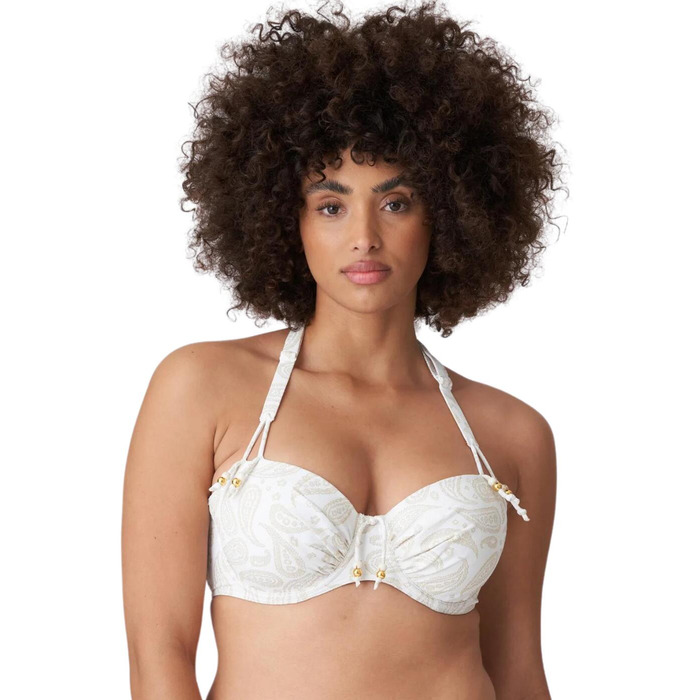 Prima Donna Swim Sidari Padded Balcony Bikini Top - White Yacht - 36G