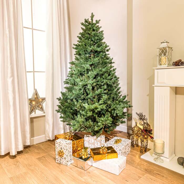 Boston Green Spruce Artificial Christmas Tree, 6ft