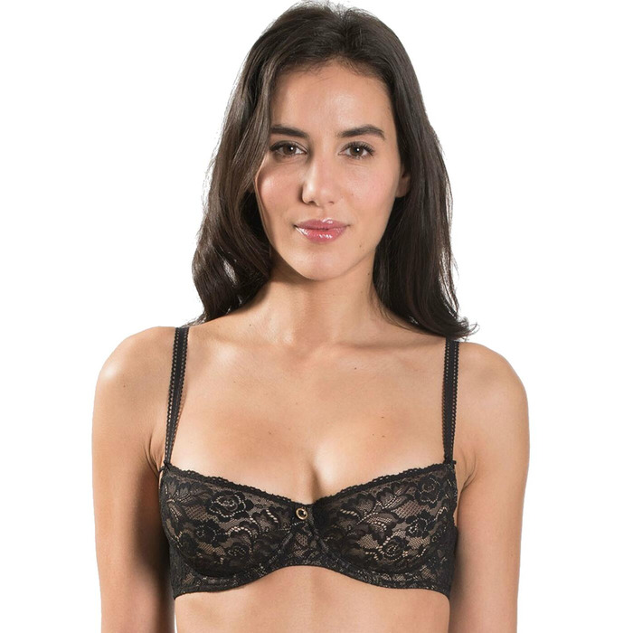 Aubade Rosessence Half Cup Bra - Noir - 32B