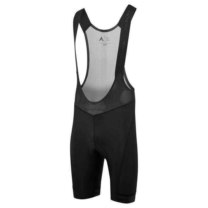 Progel Plus Men's Cycling Bib Shorts Black | Stay Comfortable with 3D Plus Pad Technology and Breathable Mesh | Small | Altura