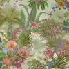 Paul Moneypenny Floral Hall Textured Vinyl Wallpaper Green