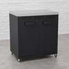 Draco Grills Titan Outdoor Kitchen Black Double Door Cabinet with Stainless Steel Top, Late February 2026