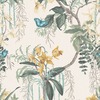 Suki Floral Textured Wallpaper Green