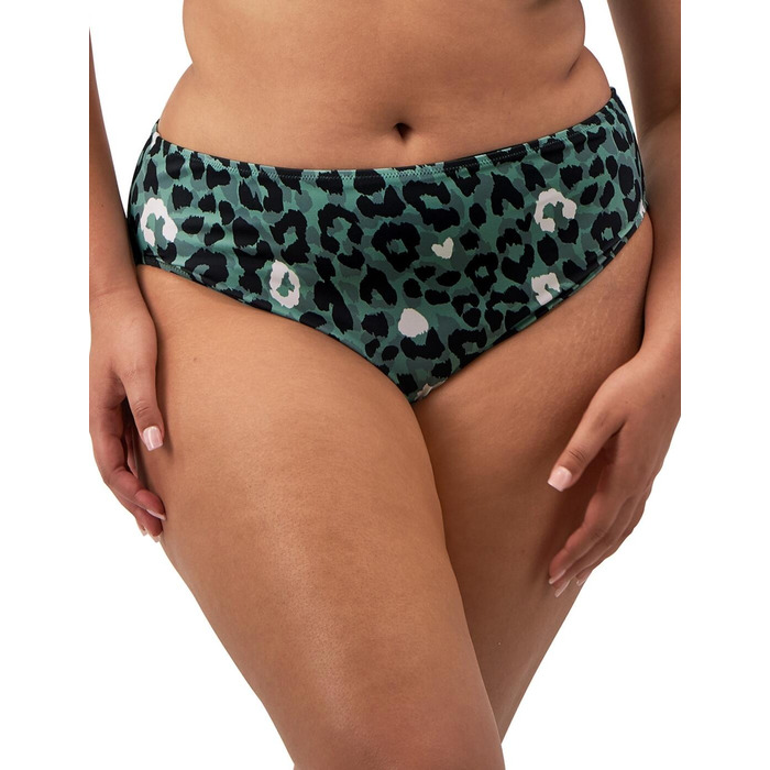 Elomi Jungle Bay Mid Rise Bikini Brief - Olive - L - 14