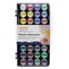 Artme Metallic Watercolour Painting Cake Palettes with an Artist Brush