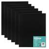 Exerz 30x40cm Black Canvas Panels 3mm 6pcs