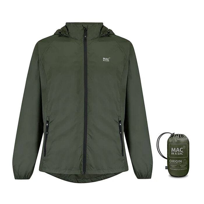 Mac in a Sac Origin 2 Waterproof Jacket Khaki 2XL