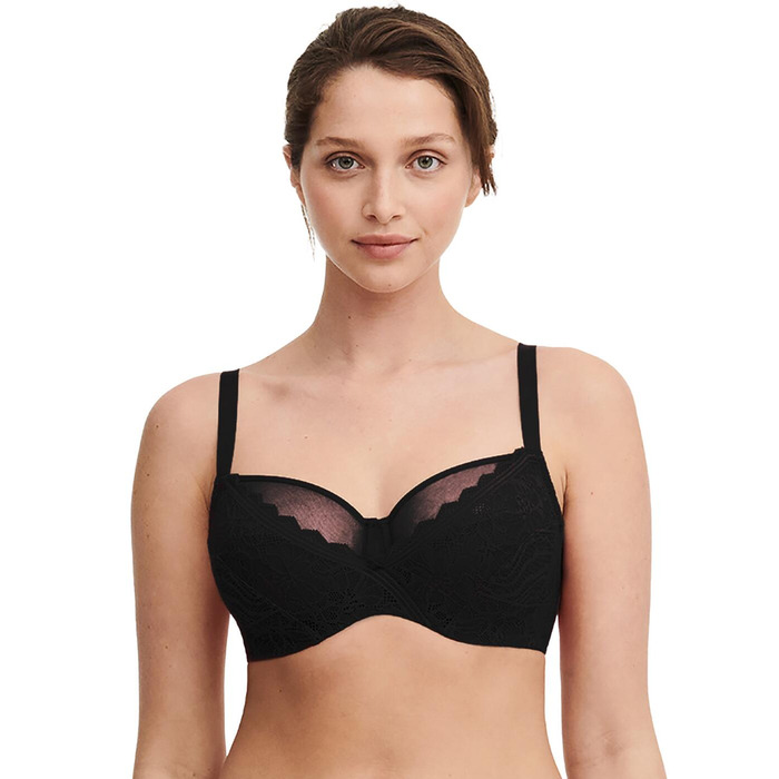 Chantelle Floral Touch Very Covering Bra - Black - 38B