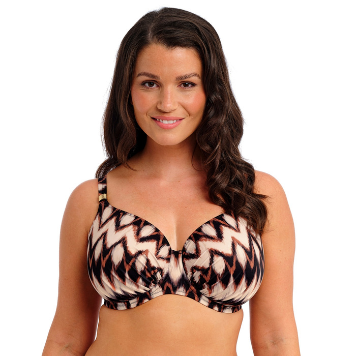 Fantasie Sabana Gathered Full Cup Bikini Top - Copper Tint - 32F