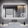 ELEGANT 1200 x 700mm Bluetooth Bathroom Mirror with Touch Sensor and Anti