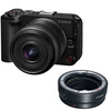 Canon EOS R50 V Mirrorless Camera with RF-S 14-30mm f/4-6. 3 IS STM PZ Lens with EF-EOS R mount adapter