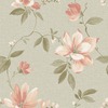 Adeline Floral Wallpaper Sage Green Grandeco VXB