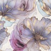 Renata Floral Heavyweight Vinyl Wallpaper Purple