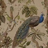 Peacock Woods Wallpaper Taupe