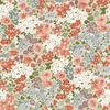 Flower Garden Wallpaper Rust