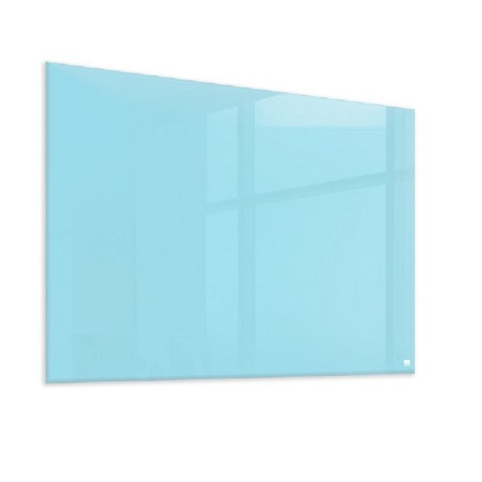 Casca Magnetic Glass Writing Board 1200 x 1000mm, Blue Pastel