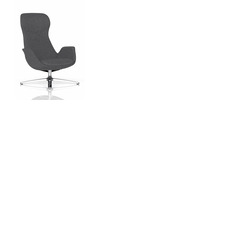 Etta Dark Grey Cashmere Lounge Chair